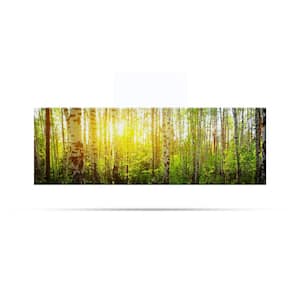Glass Heater 750-Watt Radiant Wall Hanging Decorative Glass Heat Panel - Forest