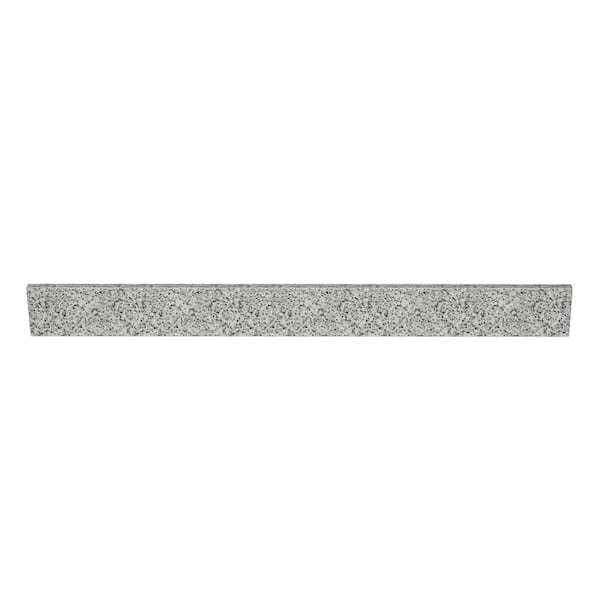 49 in. W x 0.75 in. x 4 in. Grey Granite Bathroom Vanity BackSplash (2-Pieces of 24.5 in.)