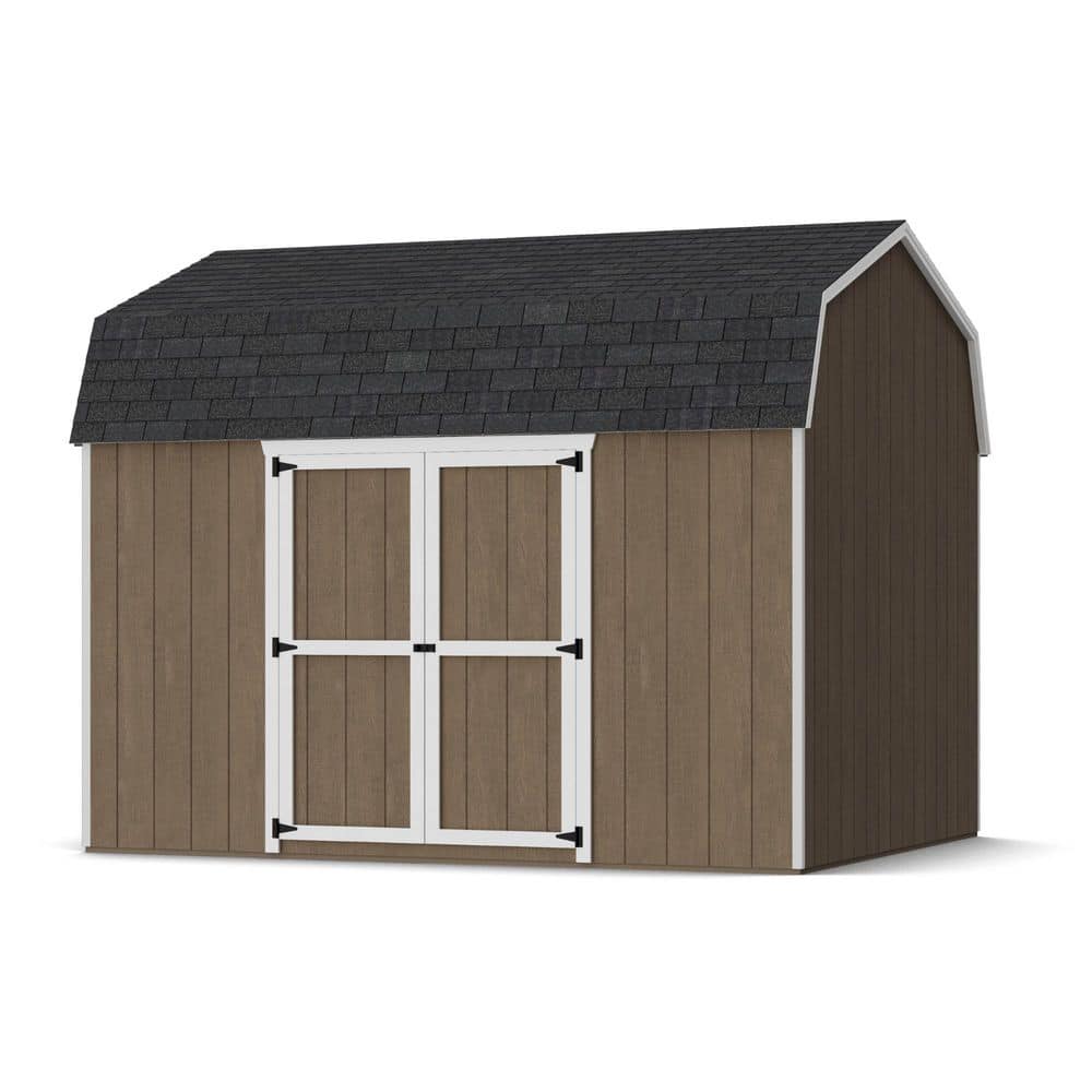 Value Gambrel 10 ft. x 12 ft. Wood Storage Shed with 6 ft. Sidewalls and Side Entry Do-It-Yourself Kit (120 sq. ft. ) price history on PriceWatchPro