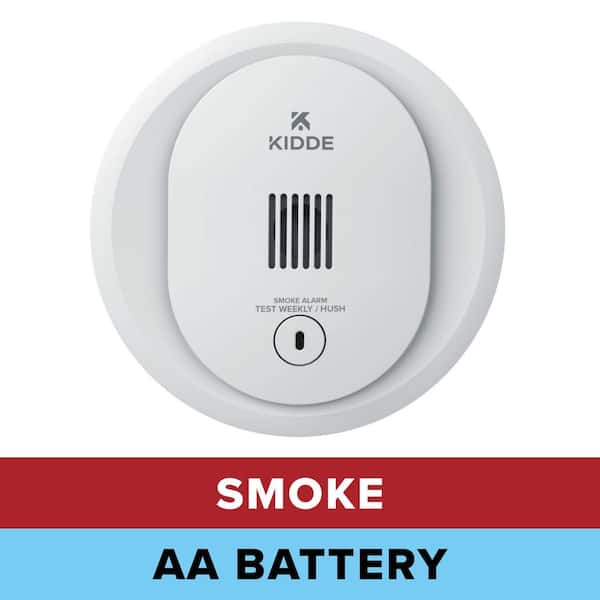 Compact 4 in. Battery Powered Smoke Detector with Photoelectric Sensor 21031428