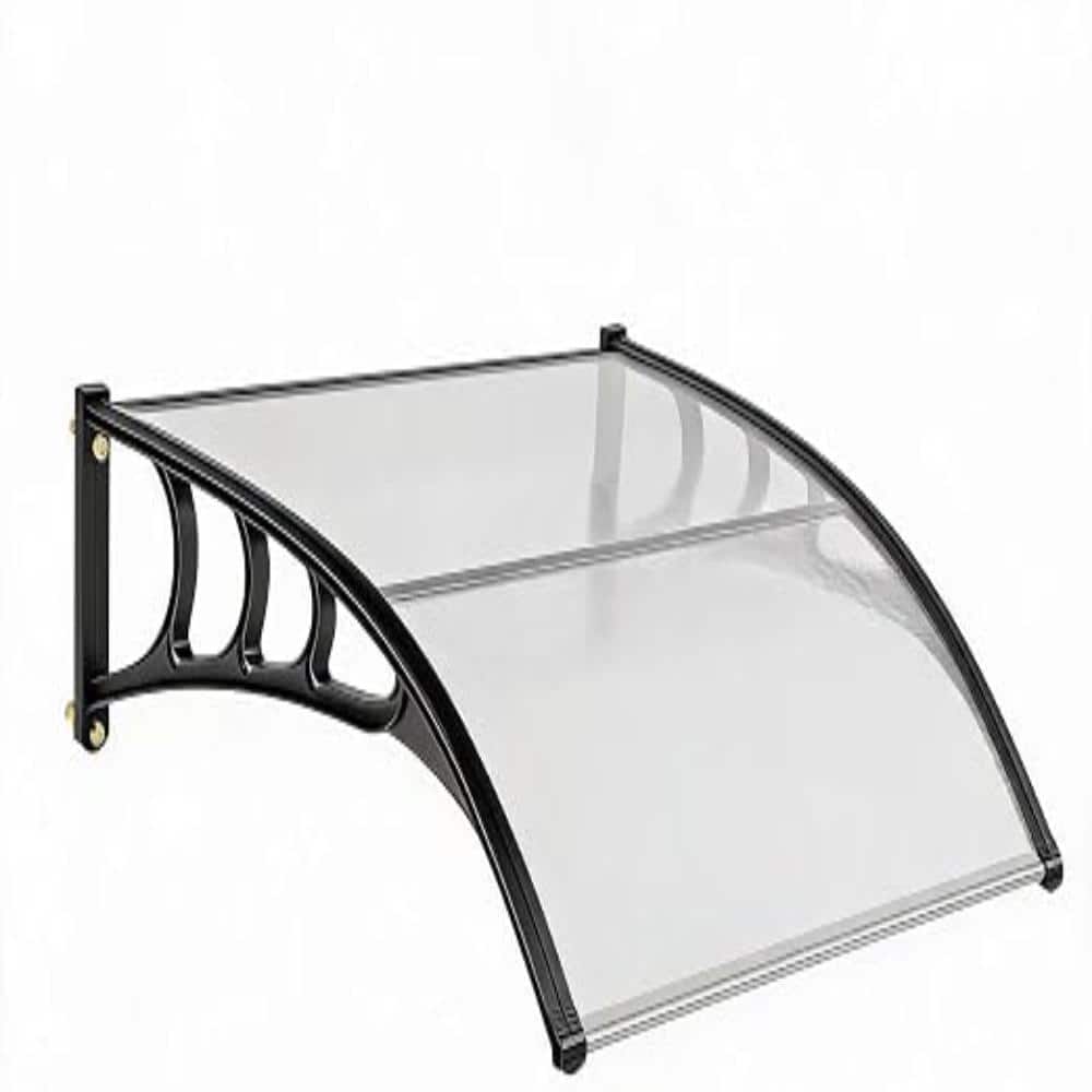 "40""x40"" Polycarbonate Door Awning Canopy, Outdoor Window Porch Cover with Durable Bracket, UV/Rain Shield,White" price history on PriceWatchPro