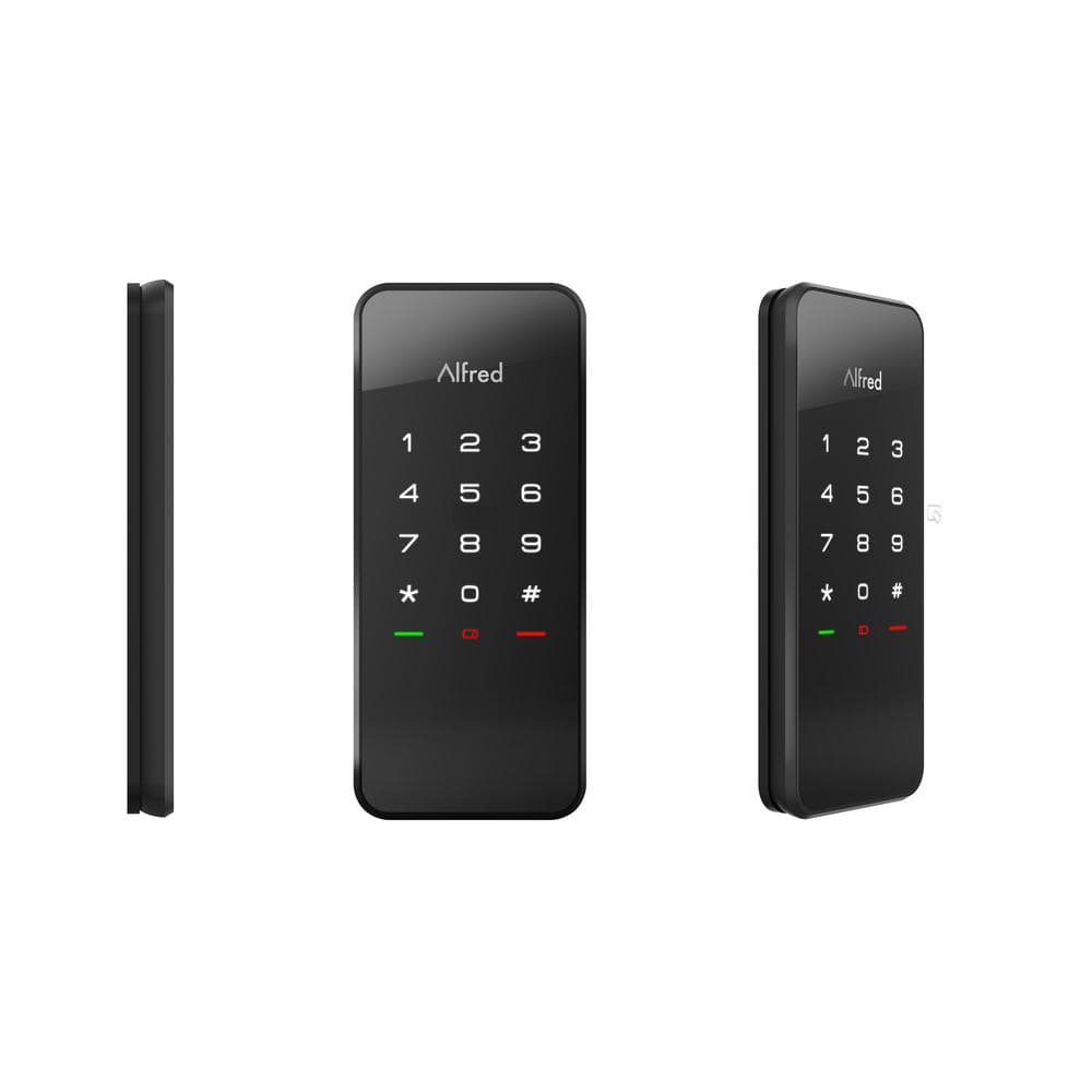 Alfred Black Touchscreen Smart Deadbolt with Bluetooth and Z-Wave