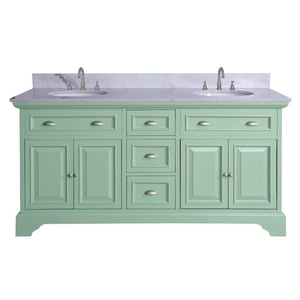 Home Decorators Collection Sadie 67 In, 55 Inch Double Sink Vanity Home Depot