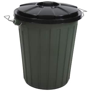 1 x 25L DUST RECYCLING RUBBISH WASTE STORAGE GARDEN HOME BIN & WITH CLIP LID 