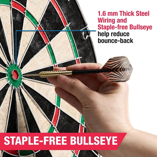 MD Sports 18-in Sisal Dartboard with Staple-Free Bullseye and