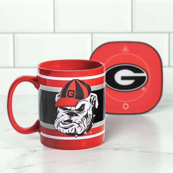 Uncanny Brands Georgia Bulldogs Red Single-Cup Coffee Mug with Mug