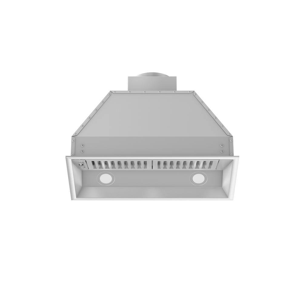 28" Stainless Steel Outdoor Range Hood Insert with LED Lighting