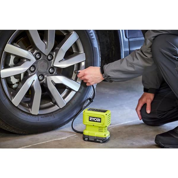 RYOBI ONE+ 18V High Pressure Inflator Kit with 2.0 Ah Battery