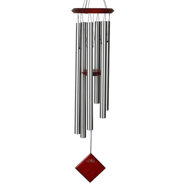 WOODSTOCK CHIMES Encore Collection, Chimes of Earth, 37 in. Silver Wind Chime