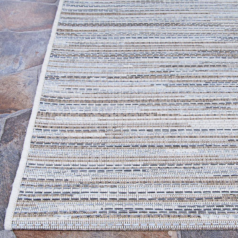 Monte Carlo Taupe-Champagne Flat Woven Indoor/Outdoor Rug