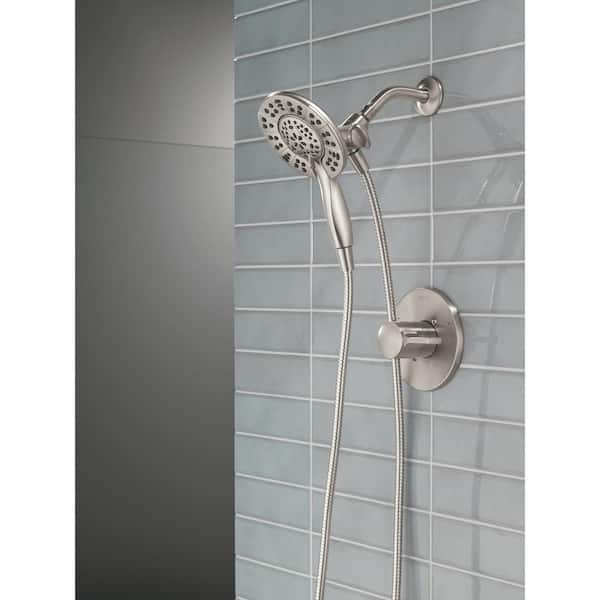 Delta Faucet Albion 14 Series Single-Handle Shower Trim Kit – Brushed Nickel With In2ition 2-in-1 Handheld & SpotShield (Valve Not Included)