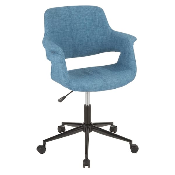 Lumisource Vintage Flair Blue Office Chair