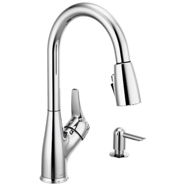 15.75 in. H Pull Down Sprayer Kitchen Faucet with 360° Spout Swivel in Chrome