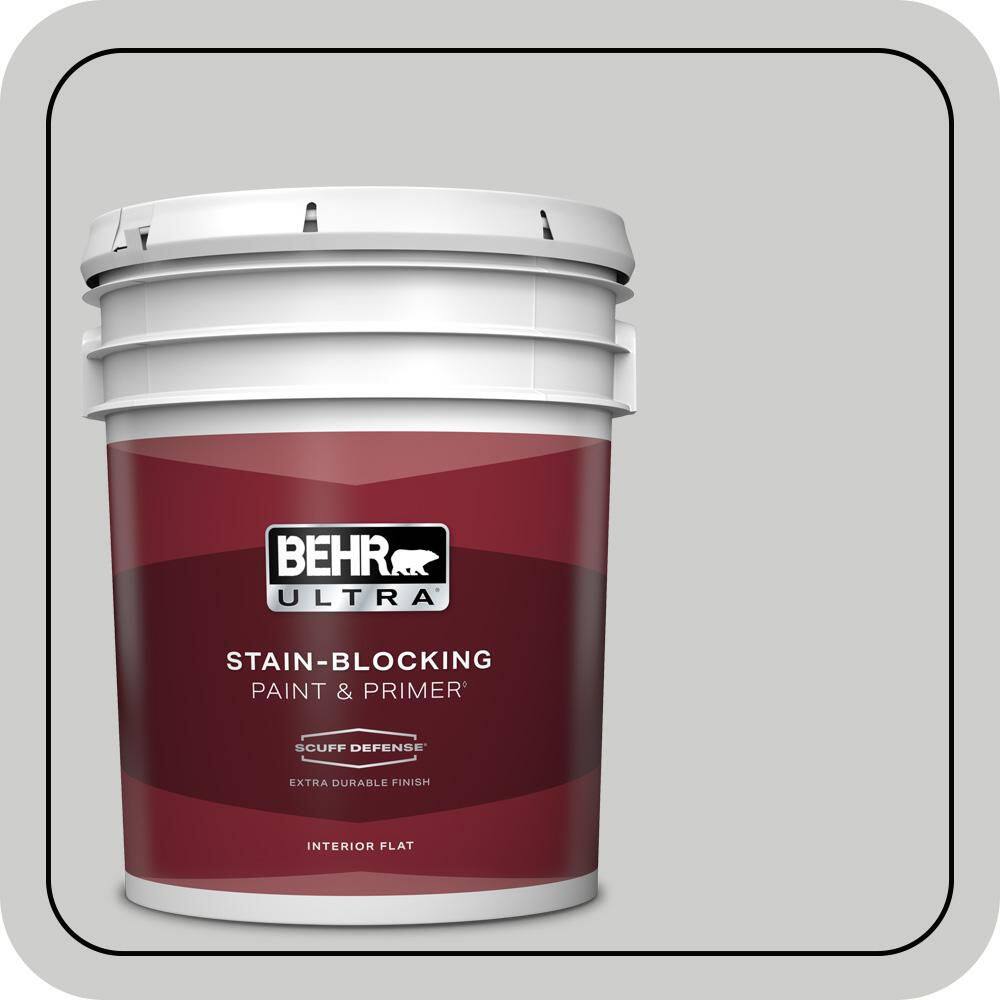 5 gal. #PPL-64 Pewter Vase Extra-Durable Flat Interior Paint & Primer price history on PriceWatchPro
