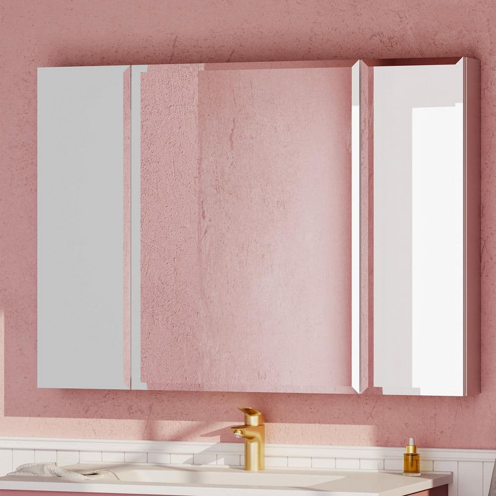 36 in. W x 26 in. H Rectangular Aluminum Medicine Cabinet with Mirror price history on PriceWatchPro