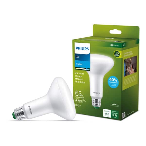 100-Watt Equivalent A19 Ultra Efficient Frosted LED Light Bulb 5000K 2-Pack