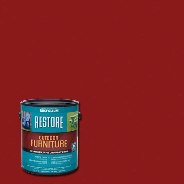 Rust-Oleum Restore 1- gal. Colonial Red Outdoor Furniture Exterior Solid Stain