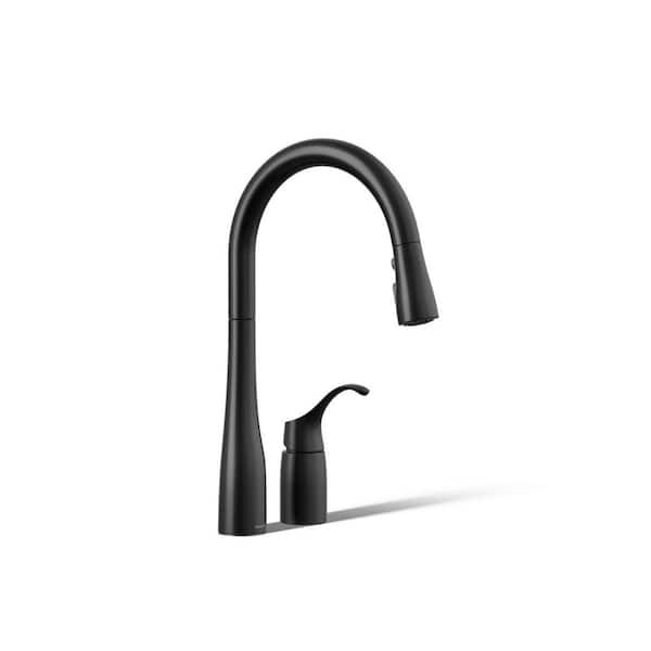 Simplice Single-Handle Pull-Down Sprayer Kitchen Faucet in Matte Black