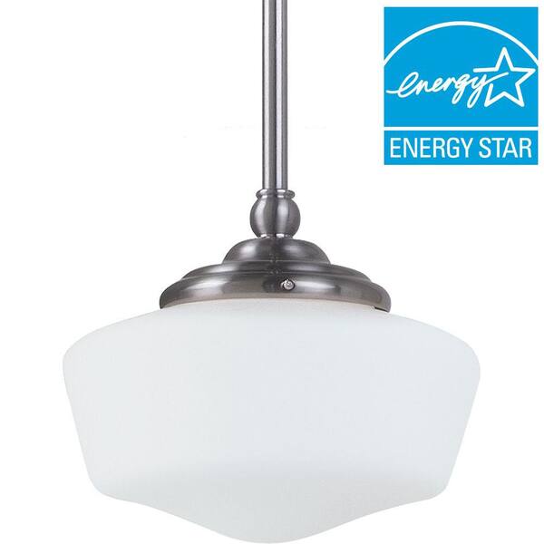 Generation Lighting Academy 1-Light Brushed Nickel Pendant