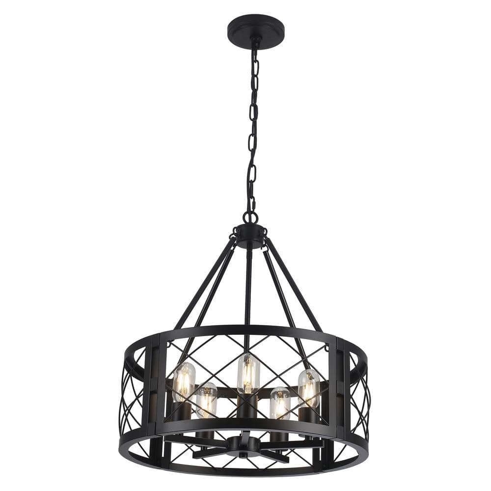 5-Light Black Vintage Adjustable Circle Chandelier Candlestick Linear Chandelier for Kitchen Island price history on PriceWatchPro