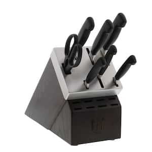 Four Star 8-Piece Stainless Steel Self-Sharpening Knife Block Set