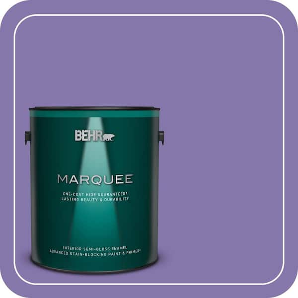 BEHR MARQUEE 1 gal. #640B-6 Grape Parfait Semi-Gloss Enamel Interior Paint & Primer