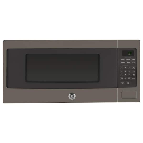 GE Profile 1.1 cu. ft. Countertop Microwave in Slate with Sensor Cooking, Fingerprint Resistant