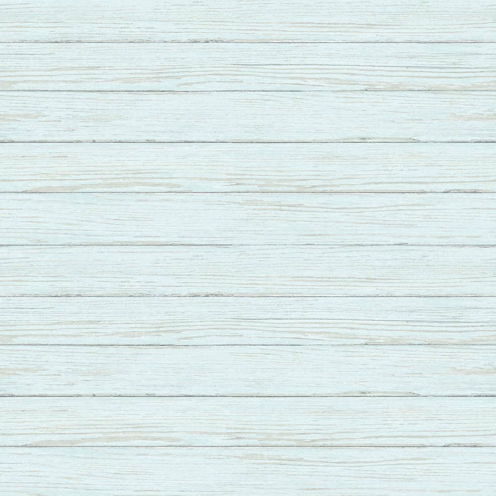 Chesapeake Ozma Aqua Wood Plank Wallpaper Sample 3122