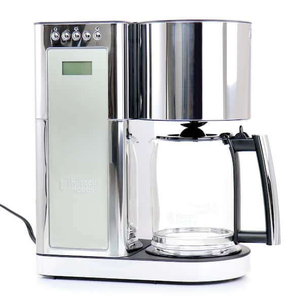 Stainless Steel 8-Cup* Coffeemaker | Silver Glass Accent