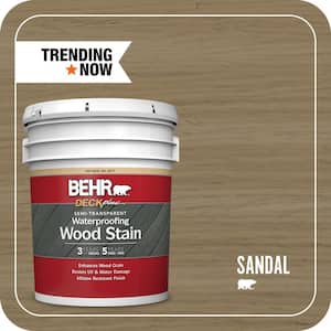 5 gal. #ST-121 Sandal Semi-Transparent Waterproofing Exterior Wood Stain