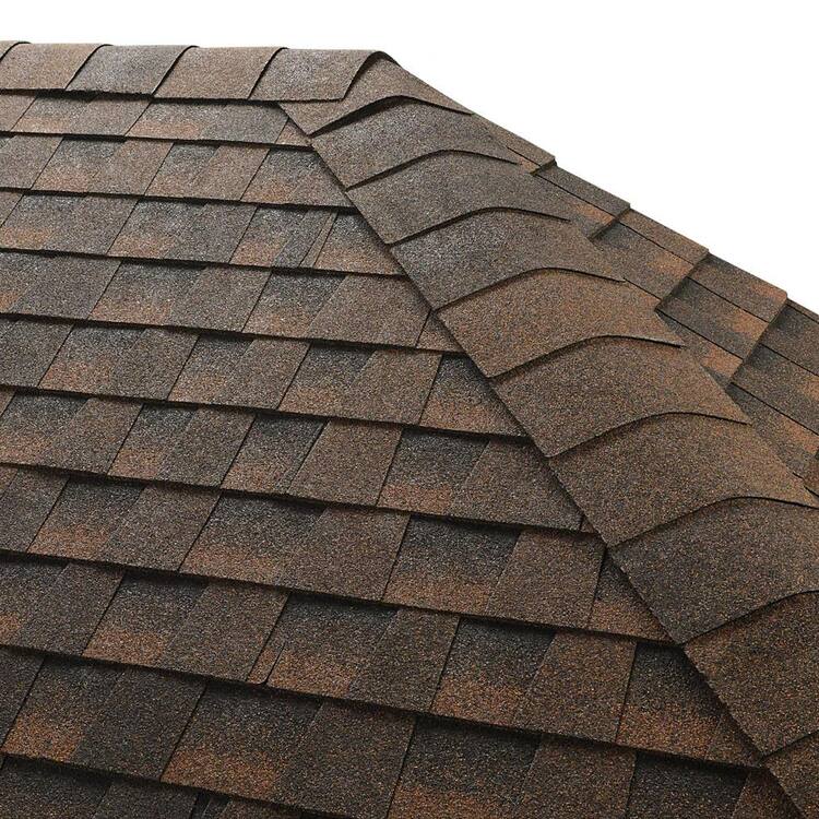 GAF Seal-A-Ridge Hickory Hip and Ridge Cap Roofing Shingles (25 Linear ft. Per Bundle)