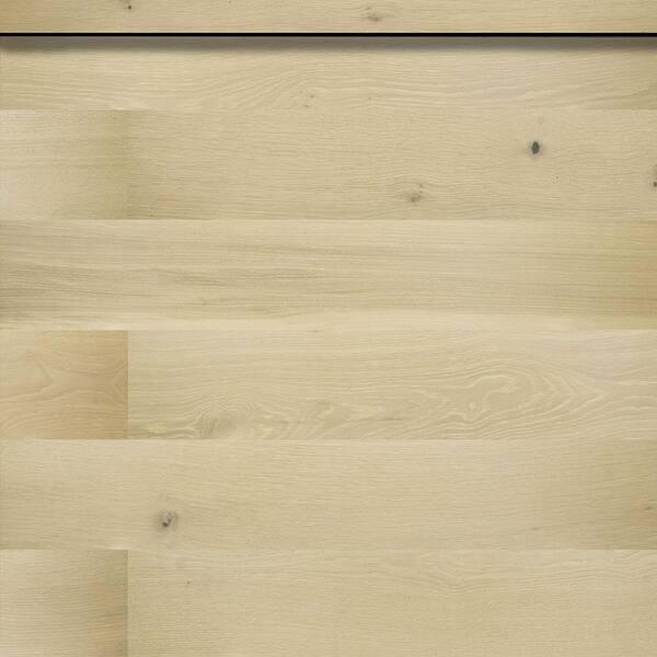 A&A Surfaces - Dula Ash Oak 0.37 in. T x 1.24 in. W. x 78 in. L Luxury T-Molding Hardwood Trim 10-Pieces/Case