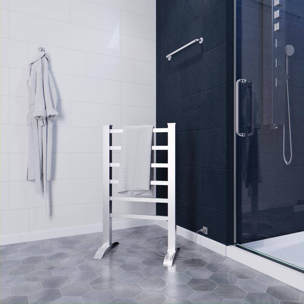 Naples Aluminum Floor-Standing 6-Bar Towel Warmer