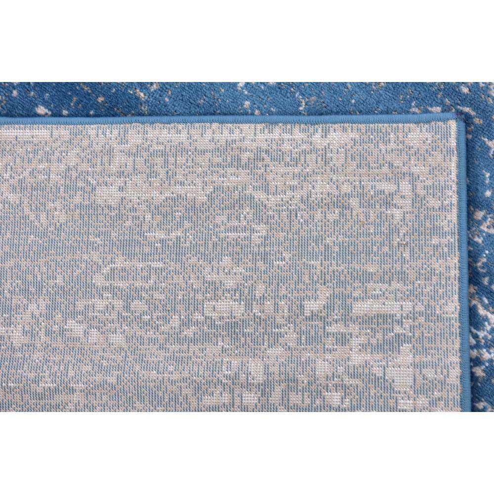 Sofia Blue Abstract Rectangular Indoor Rug - Easy Care & Stain-resistant