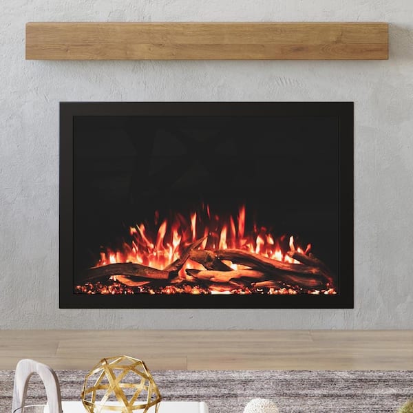 Highmark Traditional 38 in. Electric Fireplace Insert, Multi-Color Flames, Remote, 5118 BTU, Wi-Fi
