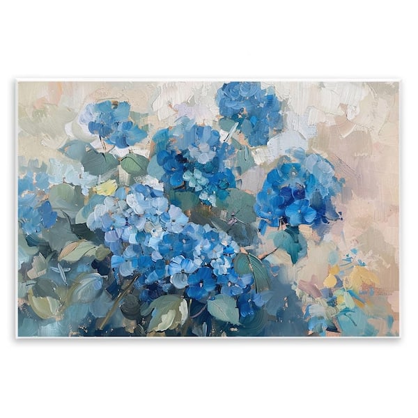 Stupell Industries Blue Hydrangeas Impression by LSR Design Studio Unframed Nature Graphic Art Print 10 in. x 15 in.