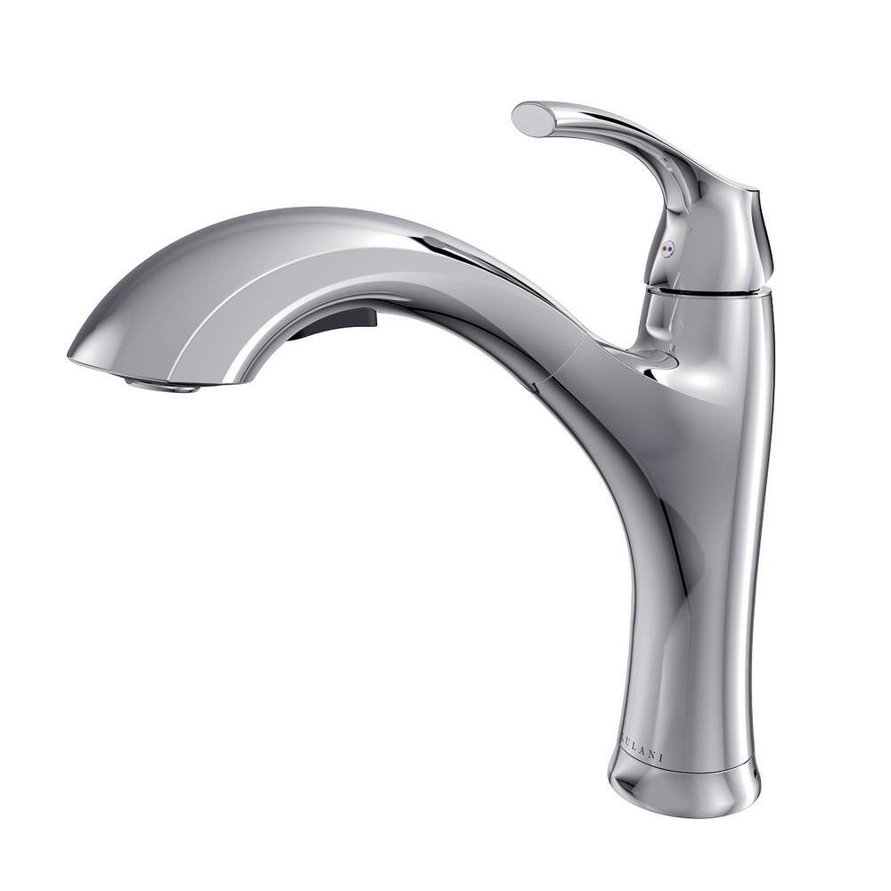 Lulani Maldives 1Handle Pull Out Sprayer Kitchen Faucet in Chrome KA