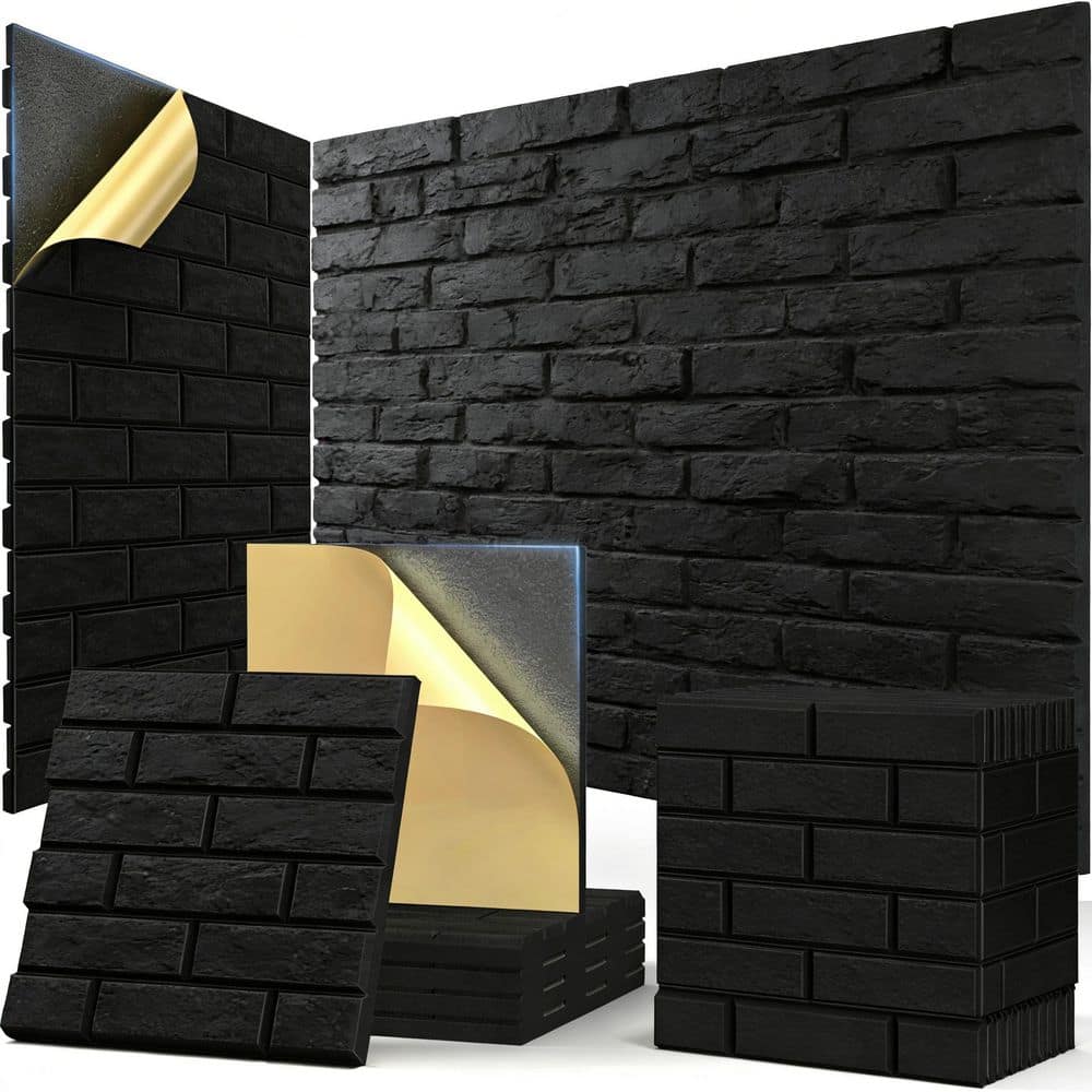 12 Pack 12 x 12 in. Self-Adhesive 3D Brick Pattern Sound Proof Panels for Walls, Decorative Sound Dampening Wall Panels price history on PriceWatchPro