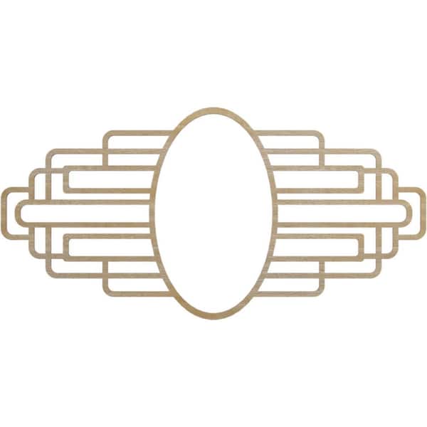 Ekena Millwork 0.375 in. x 30 in. x 15 in. Wood (Hickory) Medallion Moulding