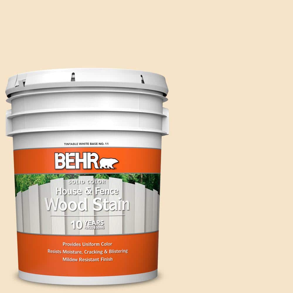 5 gal. #330C-2 Lightweight Beige Solid Color House and Fence Exterior Wood 