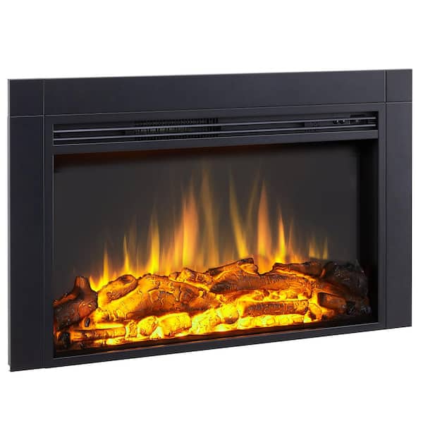 Edendirect 36 in. Electric Fireplace Insert, Remote Control, Adjustable Flame Brightness, 750-Watt/1500-Watt