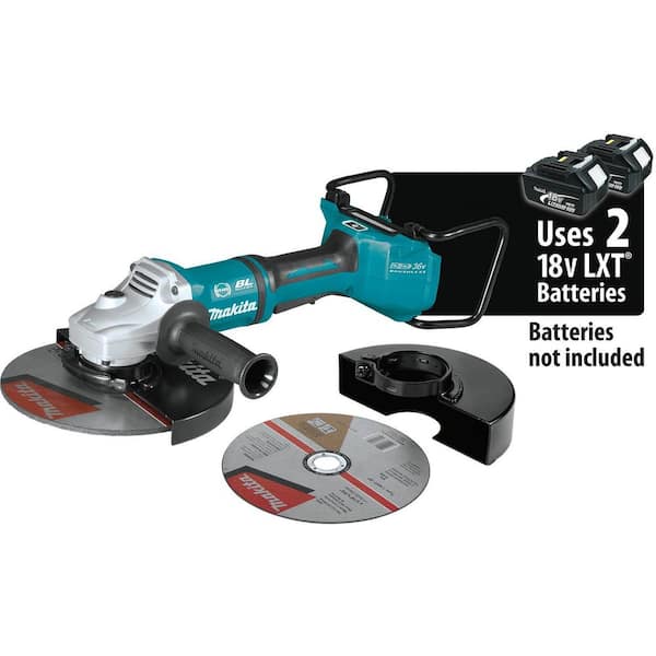 Makita 18V X2 LXT Lithium-Ion 36V Brushless Cordless 9 in. Cut-Off/Angle Grinder with Electric Brake and AWS Tool-Only