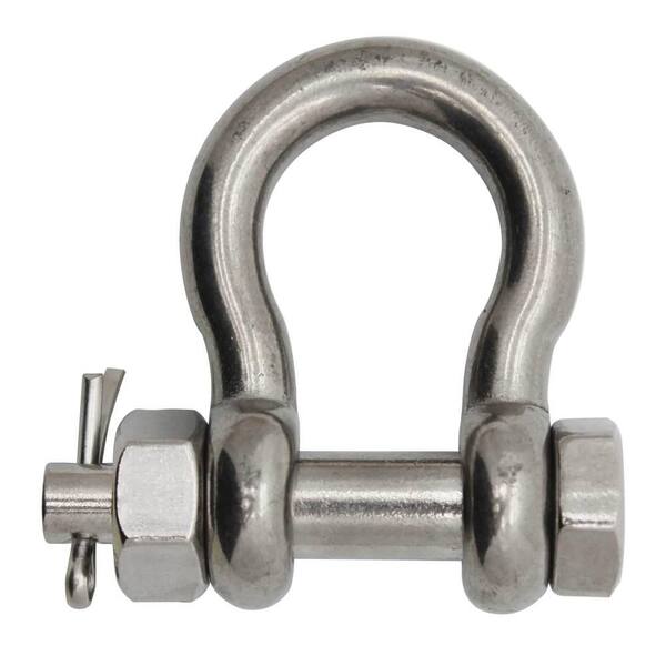 Extreme Max BoatTector Stainless Steel Bolt-Type Anchor Shackle - 1 in.