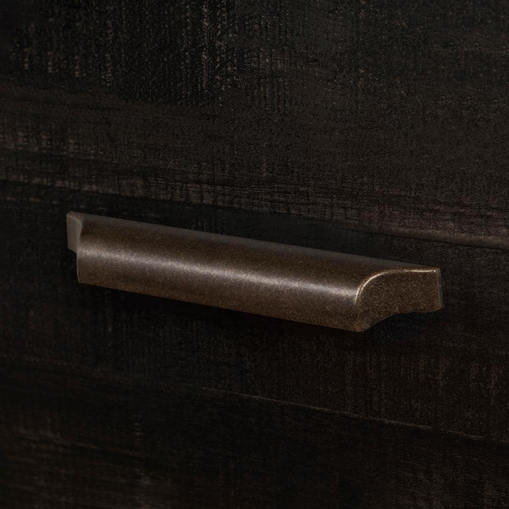 Versa 5-Drawer Rubbed Black Dark Wood Dresser