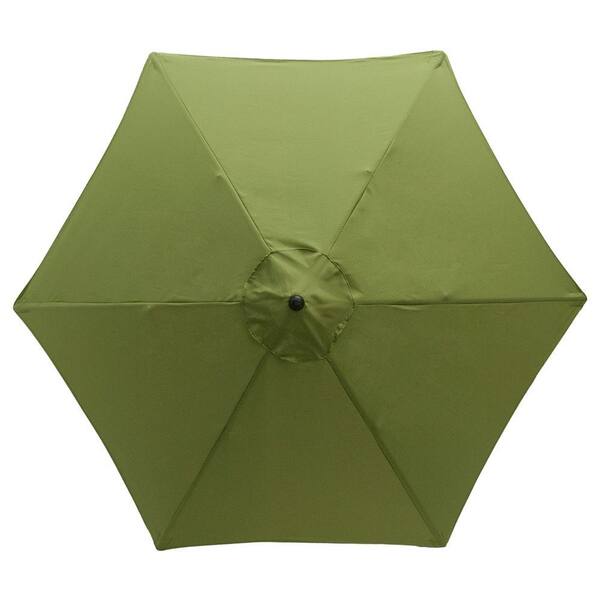 Unbranded 9 ft. Aluminum Patio Umbrella in Textured Apple