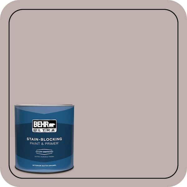 BEHR ULTRA 1 qt. #740A-3 Oak Ridge Extra Durable Satin Enamel Interior Paint & Primer