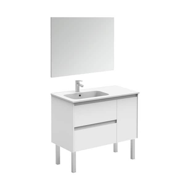 Ws Bath Collections Ambra 35 6 In W X, Complete Bathroom Vanity