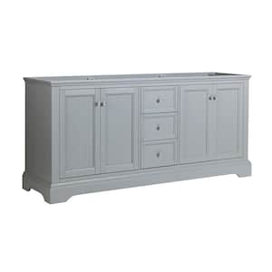 Windsor 72 in. W Traditional Double Bath Vanity in Gray Textured