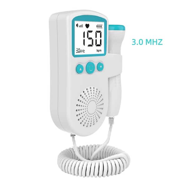 Fetal Heart Rate Monitor Home Pregnancy Baby Fetal Sound Heart Rate Detector in Green