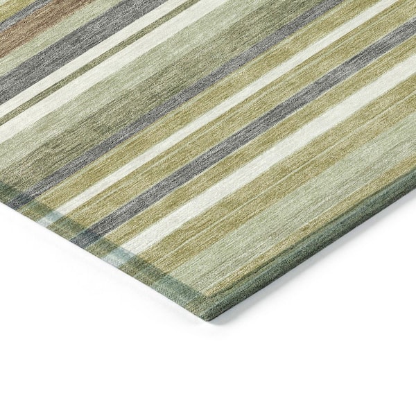 Chantille Machine Washable Indoor/Outdoor Abstract ACN2330 Aloe 5 ft. x 7 ft. 6 in. Area Rug
